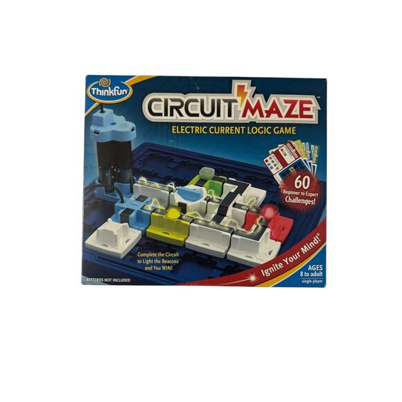 Thinkfun Circuit Maze the Electronic Current Logic Game w/60 Challenges - Picture 1 of 5